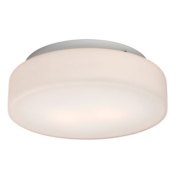 L623532WH010A1: White LED Flush Mount Ceiling Light with Opal Glass, Dimmable, 12W, 3000K, ENERGY STAR
