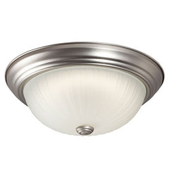 L635022PT016A1 LED Flush Mount Ceiling Light, Pewter Finish, Frosted Melon Glass, 16W, Dimmable, ENERGY STAR Certified
