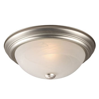 L635032PT010A1 LED Flush Mount Ceiling Light, Pewter Finish, Marbled Glass, 12W, 3000K, Dimmable Option