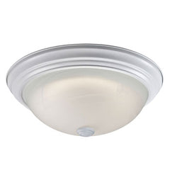 L635032WH016A1 LED Flush Mount Ceiling Light, 16W, White Finish with Marbled Glass, 1520 Lumens, Dimmable Optional, ENERGY STAR Certified