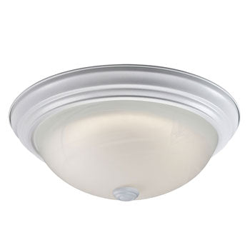 L635032WH016A1 LED Flush Mount Ceiling Light, 16W, White Finish with Marbled Glass, 1520 Lumens, Dimmable Optional, ENERGY STAR Certified