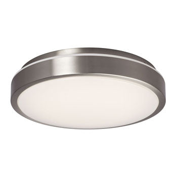 L650901BN016A1 - LED Flush Mount Ceiling Light, Brushed Nickel, White Acrylic Lens, 16W, 1216 Lumens, Dimmable