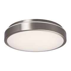 L650901BN016A1 - LED Flush Mount Ceiling Light, Brushed Nickel, White Acrylic Lens, 16W, 1216 Lumens, Dimmable
