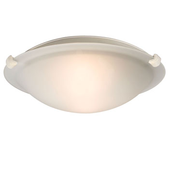L680112FW010A1 LED Flush Mount Ceiling Light, White Finish, Frosted Glass, 12W LED, 3000K, ENERGY STAR Rated