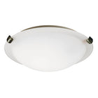 L680112WP016A1 LED Flush Mount Ceiling Light - 16W, 3000K, Pewter Finish, White Glass, ENERGY STAR Certified, Dimmable