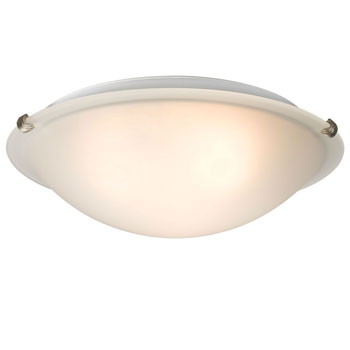 L680116FP010A1 LED Flush Mount Ceiling Light, Pewter Finish, Frosted Glass, 12W, 1140 Lumens, 16" Dimmable