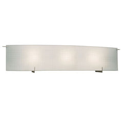 LED 3-Light Bath & Vanity Light - Pewter Finish, Frosted Linen Glass, 3000K, 12W, Dimmable, ENERGY STAR Certified