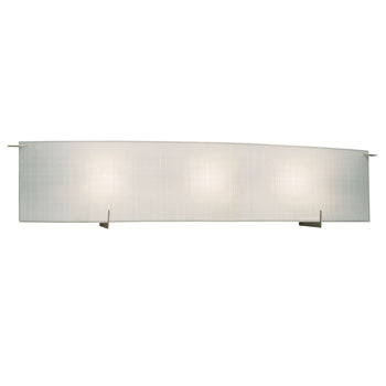 LED 3-Light Bath & Vanity Light - Pewter Finish, Frosted Linen Glass, 3000K, 12W, Dimmable, ENERGY STAR Certified
