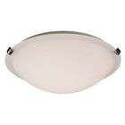 LED Flush Mount Ceiling Light L680116WP024A1 - 24W Pewter Finish, White Glass, ENERGY STAR, 3000K Warm, Dimmable, 2280 Lumens