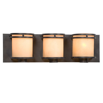 Madison Three Light Vanity - Charcoal Black, Light Mocha Seeded Glass, 100W Bulbs, 20" Wide, Non-Dimmable, Elegant Bathroom Lighting Fixture, Bath & Vanity Lights, Galaxy Lighting - Maple Electric Supply 