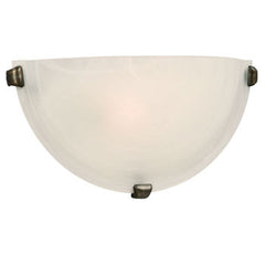 Ofelia 208616ORB Wall Sconce - Oil Rubbed Bronze, Marbled Glass, 100W, 16" Wide, Med Base, Non-Dimmable