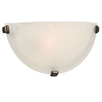 Ofelia L208616OR012A1 LED Wall Sconce - Oil Rubbed Bronze, 12W, Marbled Glass, 3000K, ENERGY STAR, 1140 Lumens