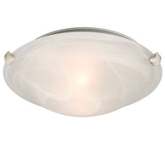 Ofelia L680112MW016A1 LED Flush Mount Ceiling Light - White, Marbled Glass, Dimmable, 16W, 3000K, 1520 Lumens, ENERGY STAR Certified