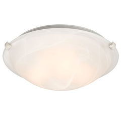 Ofelia L680116MW010A1 - 16" Dimmable LED Ceiling Light, 12W, 3000K, White Marbled Glass, ENERGY STAR Certified