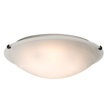 Ofelia - L680120MO016A1 LED Flush Mount Ceiling Light, Oil Rubbed Bronze, Marbled Glass, 16W, 3000K, Dimmable, ENERGY STAR, 20"D