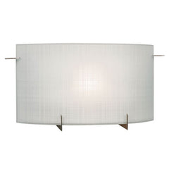Omni LED 1-Light Bath & Vanity Light, Pewter Finish, Frosted Linen Glass, 12W, 3000K, Dimmable, ENERGY STAR Certified