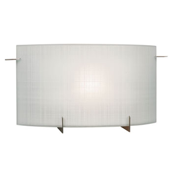 Omni LED 1-Light Bath & Vanity Light, Pewter Finish, Frosted Linen Glass, 12W, 3000K, Dimmable, ENERGY STAR Certified