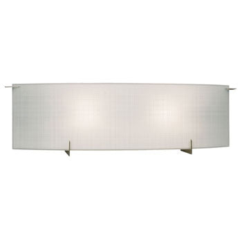 Omni LED 2-Light Bath & Vanity Light - Pewter Finish, Frosted Linen Glass, 3000K, ENERGY STAR, Optional Dimmer, Bath & Vanity Lights, Galaxy Lighting - Maple Electric Supply 