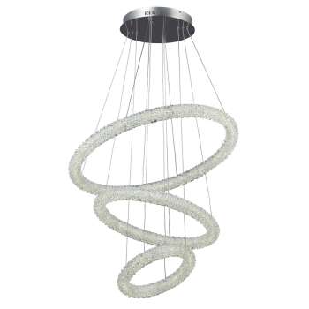 Orion Chrome Dimmable LED Pendant - 90W, 8100 Lumens, 4000K, 29" - Modern Design, High Brightness, Energy Efficient