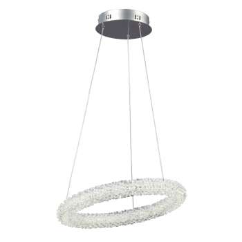 Orion LED Chrome Pendant Light - 24W, 4000K, 2160 Lumens, Dimmable, Energy Efficient, Sleek Modern Design