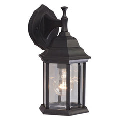 Outdoor Cast Aluminum Lantern 301830BLK - Black Finish, Clear Beveled Glass, 100W Bulb, Med. Base, Non-Dimmable, Outdoor Lighting, Galaxy Lighting - Maple Electric Supply 