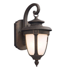 Outdoor Cast Aluminum Lantern 310796RBZ - Royal Bronze, Marbled Glass, 100W Bulb, 6-3/4"W x 14-1/2"H, Outdoor Lighting, Galaxy Lighting - Maple Electric Supply 