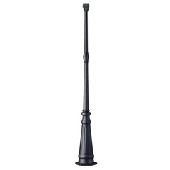 Outdoor Cast Aluminum Post - 301001BK, Black Finish, 10" Diameter x 71.25" Height, Non-Dimmable, Bulb Not Included, Outdoor Lighting, Galaxy Lighting - Maple Electric Supply 