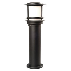 Outdoor Cast Aluminum Post Lantern 312733BK - Black Finish, Polycarbonate Lens, 100W Bulb, 9"x30", Non-Dimmable