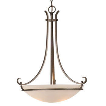Phoenix Iron Pendant Light with Satin White Glass, 4x 100W A Bulbs, 30" x 40.5" - Elegant Non-Dimmable Lighting Fixture, Pendants, Galaxy Lighting - Maple Electric Supply 