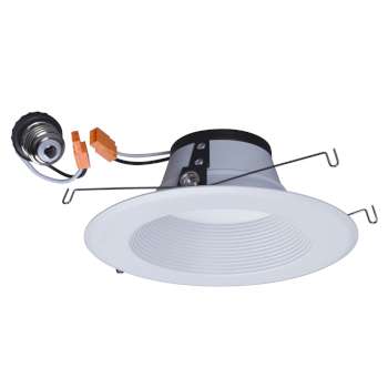 RL-R562WH: 5"/6" AC LED Baffle Trim Downlight in White, 3000K, Dimmable, ENERGY STAR, 1000 Lumens, Recessed Lighting, Galaxy Lighting - Maple Electric Supply 