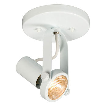 Single Halogen Monopoint 70220-1C WH - White Finish, PAR20, 50W, Med. Base, Non-Dimmable, Track Lighting, Galaxy Lighting - Maple Electric Supply 