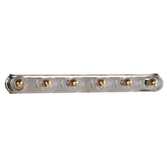 Six Light Vanity Bar 730636CH - 36" Chrome Finish, G25 Bulb, Energy Efficient, 60W, Non-Dimmable, Bath & Vanity Lights, Galaxy Lighting - Maple Electric Supply 
