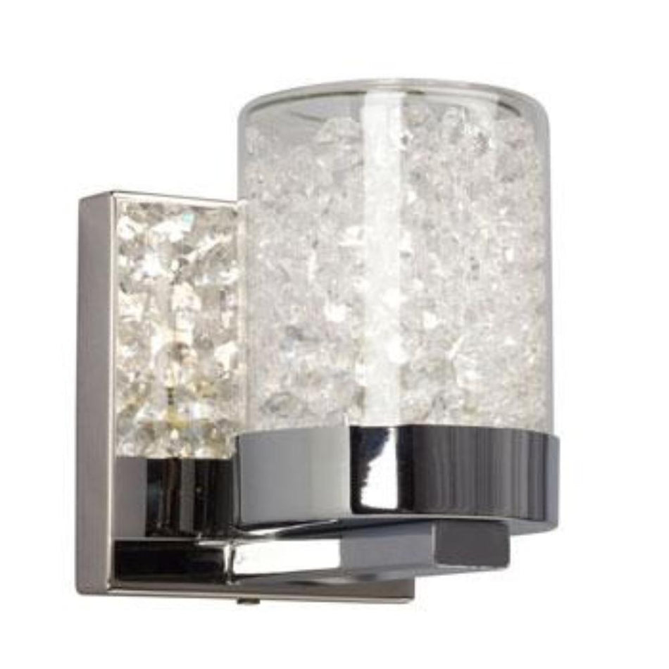 Sparkle Vanity - Chrome Finish, Clear Crystal, 50W G9, 4.5"x5.5", Non-Dimmable, Elegant Bathroom Fixture, Vanity Lights, Galaxy Lighting - Maple Electric Supply 