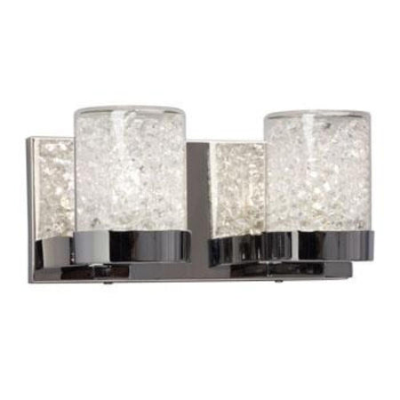 Sparkle Vanity - Chrome Finish, Clear Crystal, 50W G9, 4.5"x5.5", Non-Dimmable, Elegant Bathroom Fixture, Vanity Lights, Galaxy Lighting - Maple Electric Supply 