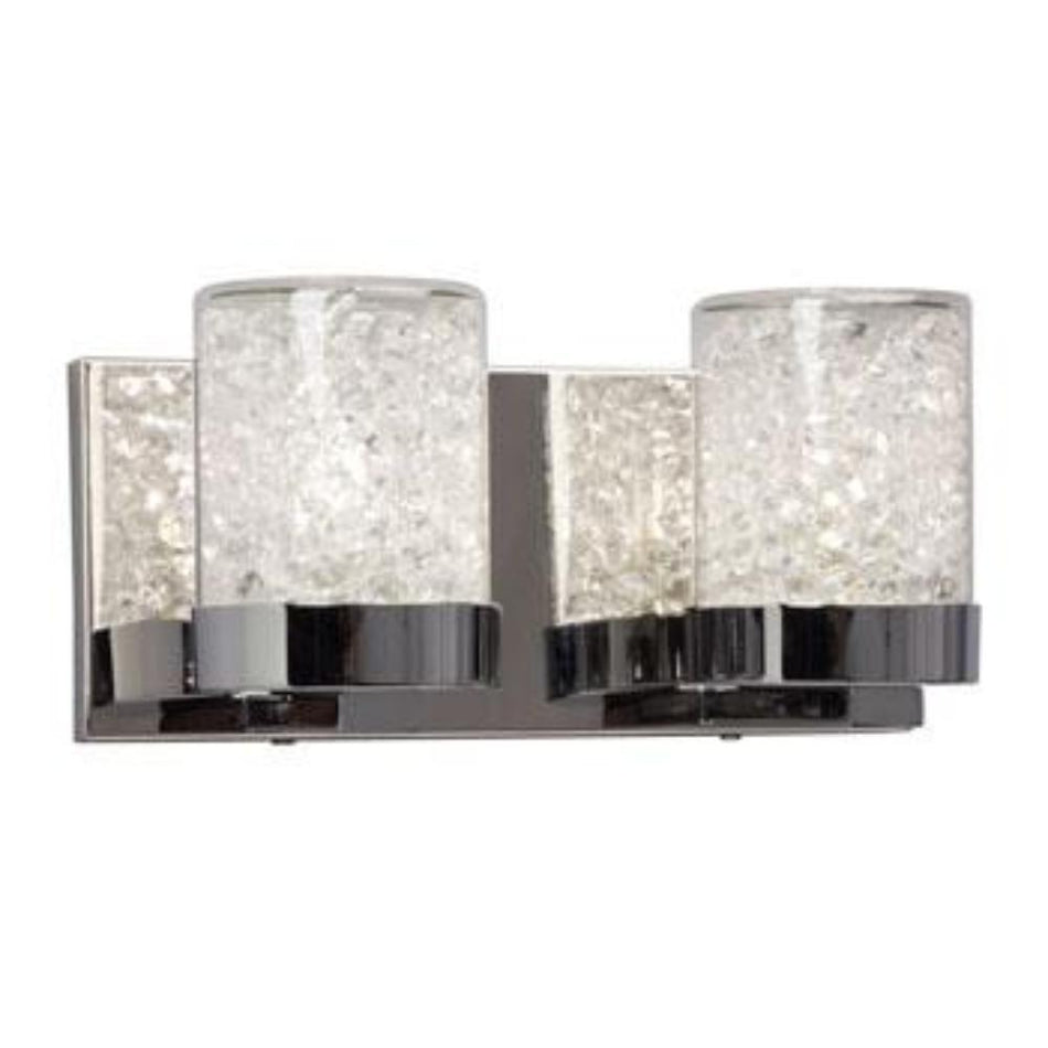 Sparkle Vanity - Chrome Finish, Clear Crystal, 50W G9, 4.5"x5.5", Non-Dimmable, Elegant Bathroom Fixture, Vanity Lights, Galaxy Lighting - Maple Electric Supply 