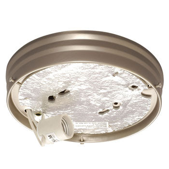 Utility Flush Mount Holder 810210PT-H - Pewter Finish, 100W Med. Base, 8-3/4" Diameter, Non-Dimmable, Replacement Parts, Galaxy Lighting - Maple Electric Supply 