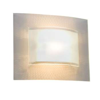 Wall Sconce 700701SLV - Silver, Clear & Frosted Glass, 100W T3 Bulb, RSC Base, 12"W x 9"H, Wall Lights & Sconces, Galaxy Lighting - Maple Electric Supply 
