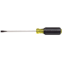 1/4-Inch Cabinet Screwdriver, Heavy Duty, 8-Inch, Cabinet-Tip (Round-Shank), Klein Tools - Maple Electric Supply 