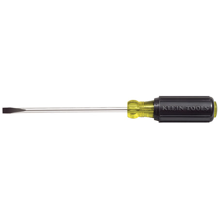1/4-Inch Cabinet Screwdriver, Heavy Duty, 8-Inch, Cabinet-Tip (Round-Shank), Klein Tools - Maple Electric Supply 