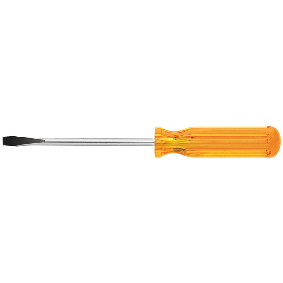 1/4-Inch Keystone Tip Screwdriver 4-Inch Shank, Keystone-Tip (Round-Shank), Klein Tools - Maple Electric Supply 