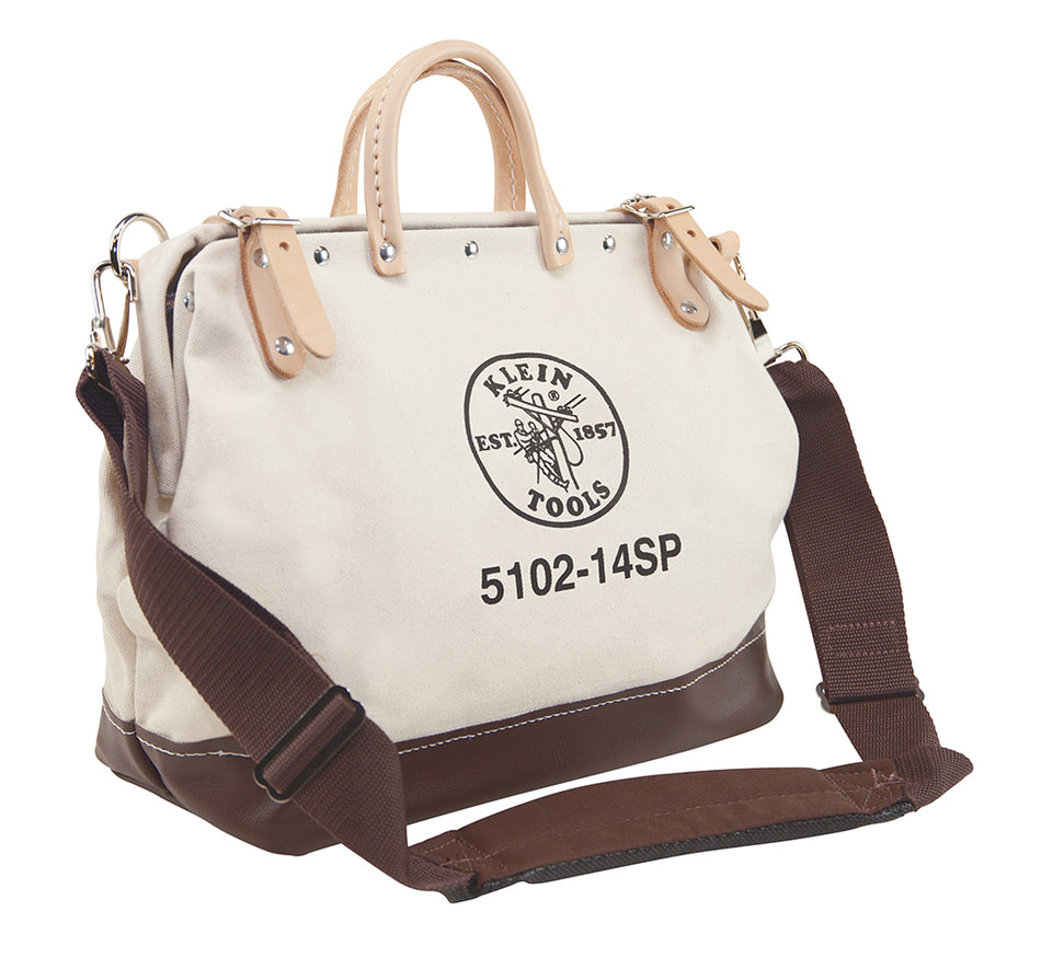 14" Deluxe Canvas Tool Bag, Deluxe Canvas Tool Bags, Klein Tools - Maple Electric Supply 