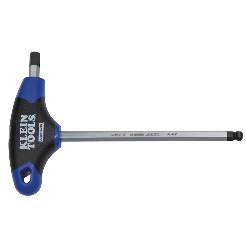 2.5 mm Ball Hex Key Journeyman T-Handle 6-Inch, T-Handle Ball-End Hex-Keys - Metric, Klein Tools - Maple Electric Supply 