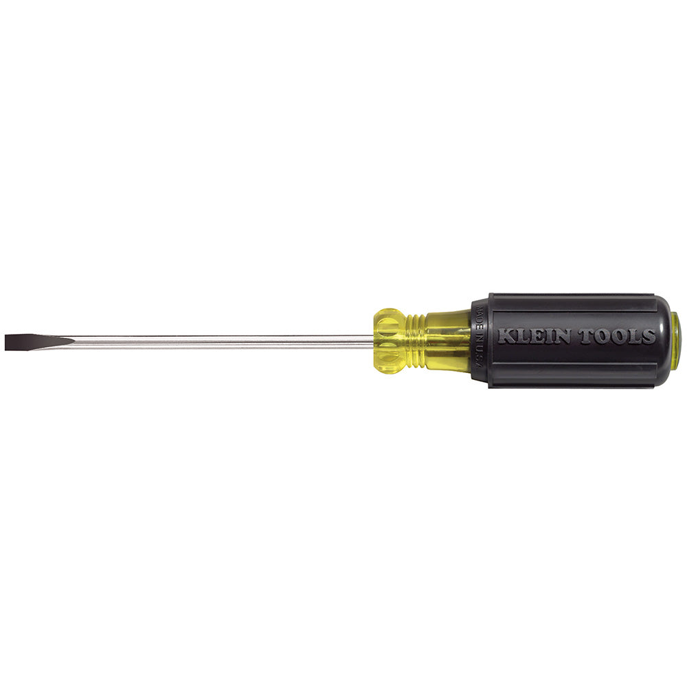 3/16-Inch Cabinet Tip Screwdriver 4-Inch, Cabinet-Tip (Round-Shank), Klein Tools - Maple Electric Supply 
