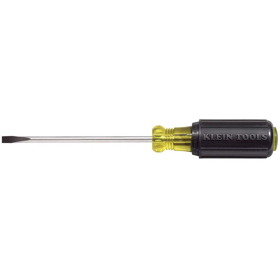 3/16-Inch Cabinet Tip Screwdriver 4-Inch, Cabinet-Tip (Round-Shank), Klein Tools - Maple Electric Supply 