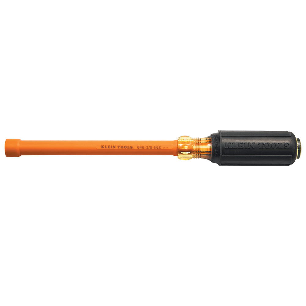 3/16-Inch Insulated Nut Driver 6-Inch Hollow Shaft, Insulated 6" Hollow-Shaft; Insulated Screwdrivers and Nut Drivers, Klein Tools - Maple Electric Supply 