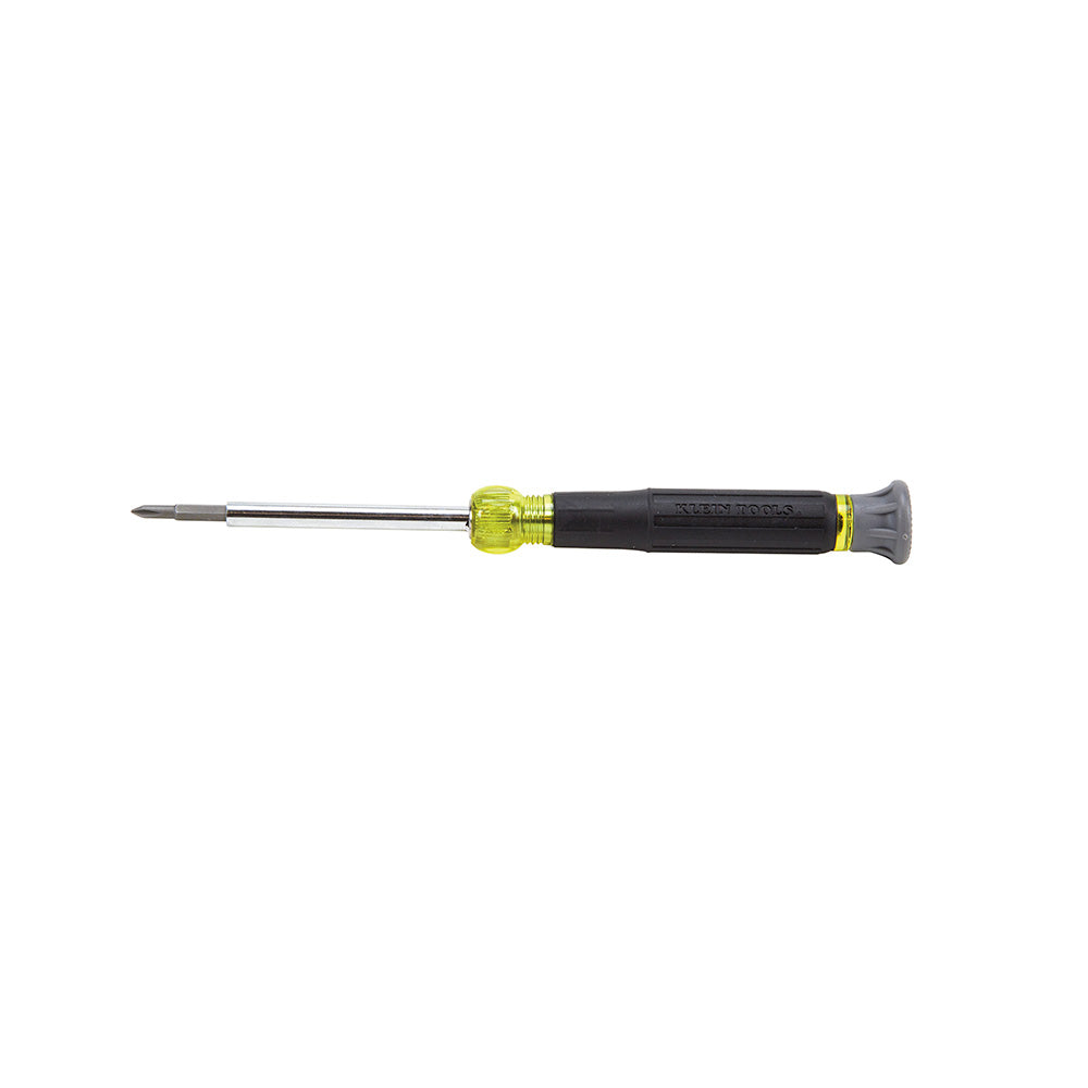 4-in-1 Electronics Screwdriver Rotating, Electronics; Interchangeable Drivers; Multi-Bit, Klein Tools - Maple Electric Supply 