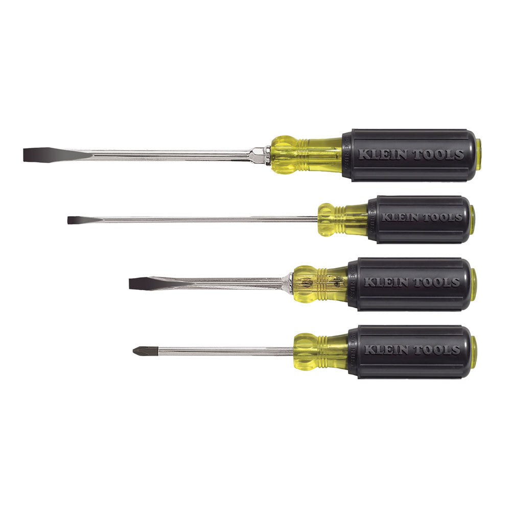 4 Piece Cushion-Grip Screwdriver Set, Cushion-Grip Screwdriver Sets, Klein Tools - Maple Electric Supply 