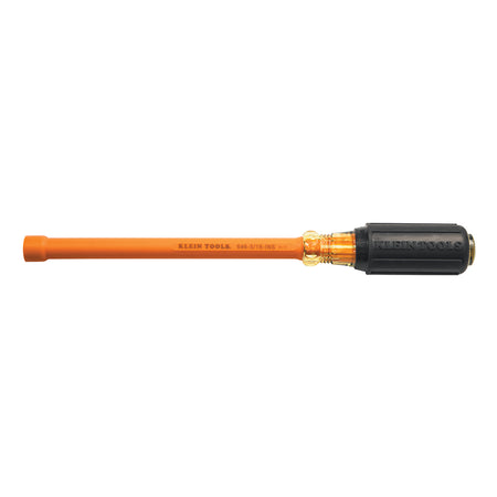 5/16-Inch Insulated Nut Driver with 6-Inch Shank, Insulated 6" Hollow-Shaft; Insulated Screwdrivers and Nut Drivers, Klein Tools - Maple Electric Supply 