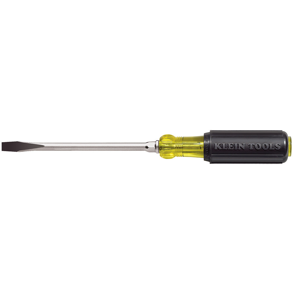 5/16-Inch Keystone Tip Screwdriver, 6-Inch Length, Keystone-Tip (Round-Shank), Klein Tools - Maple Electric Supply 