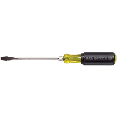 5/16-Inch Keystone Tip Screwdriver, 6-Inch Length, Keystone-Tip (Round-Shank), Klein Tools - Maple Electric Supply 